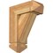 Ekena Millwork Traditional Arts and Crafts Rough Sawn Bracket w/ Offset Brace, Western Red Cedar, 6"W x 14"D x 18"H BKT0604X14X18TRA03RWR - alternate 1